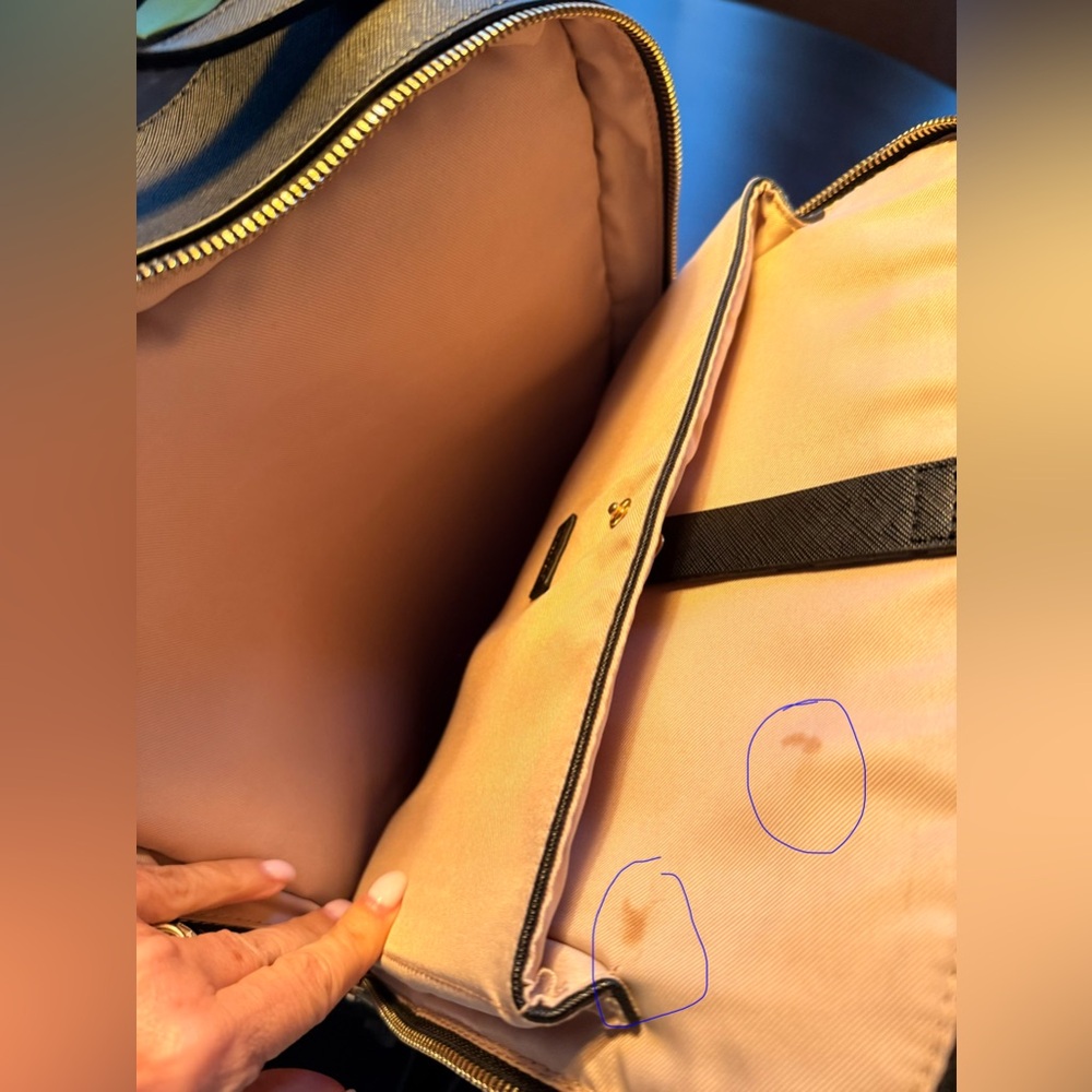 CALPAK Kaya Laptop Backpack in Black and Gold Accents - Picture 8 of 8
